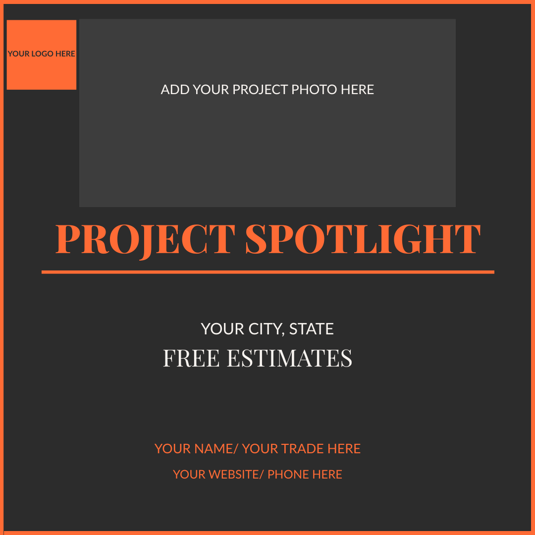 50 Contractor Brand Posts — Done For You | 10 Designs, 5 Colors, Zero Excuses