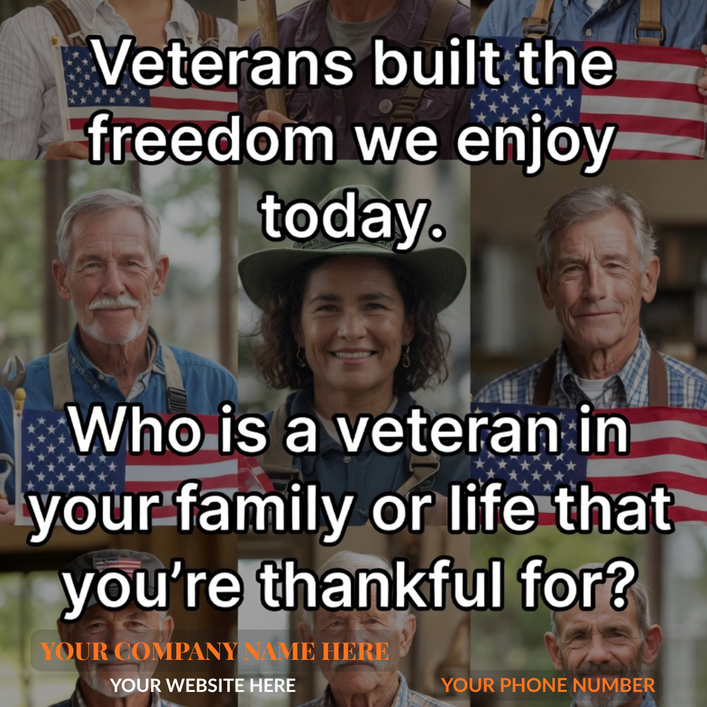 Veteran Appreciation Posts That Stop the Scroll — Canva Templates for Contractors