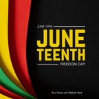 Juneteenth Social Media Templates Bundle – 10 Contractor Posts