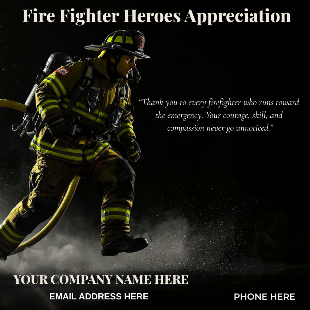 First Responder Appreciation Content Pack | Community Support Marketing for Contractors