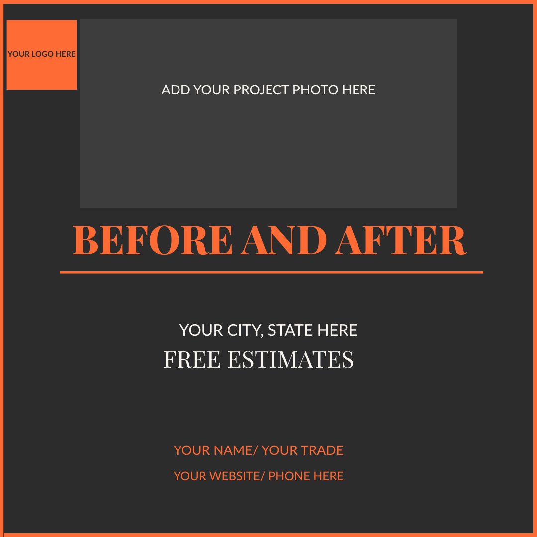 50 Contractor Brand Posts — Done For You | 10 Designs, 5 Colors, Zero Excuses