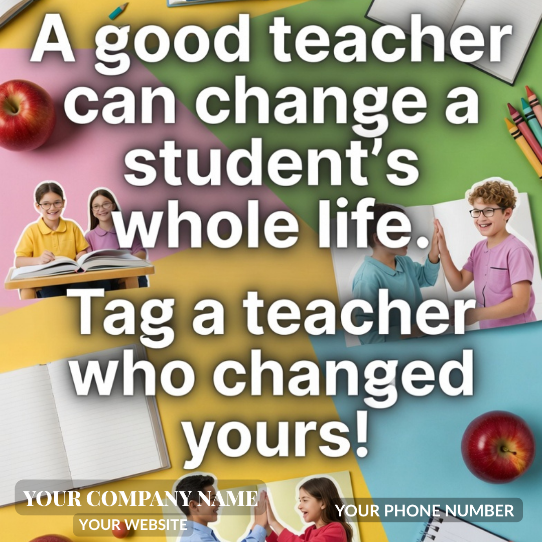 Posts That Hit Different: Teacher Appreciation Reaction Bundle for Contractors