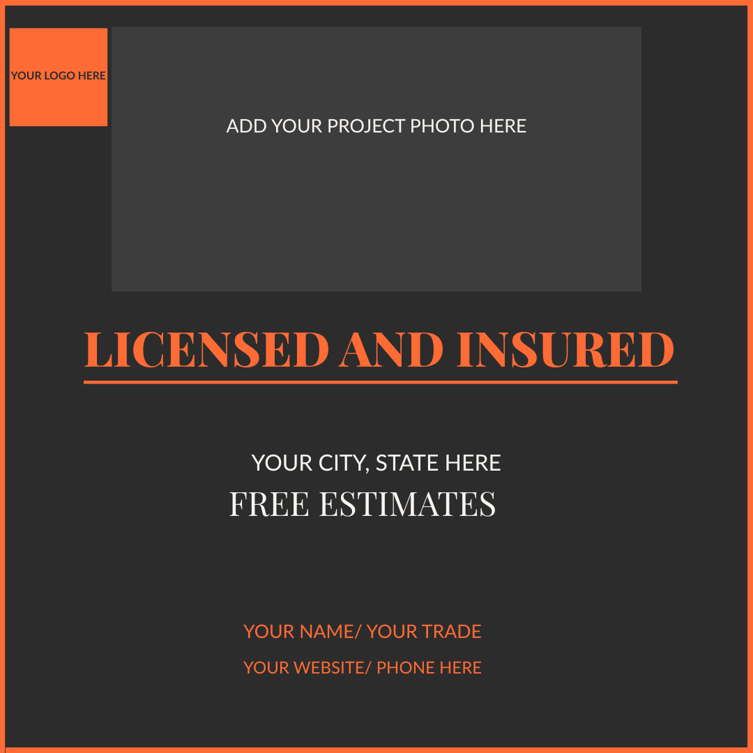 50 Contractor Brand Posts — Done For You | 10 Designs, 5 Colors, Zero Excuses