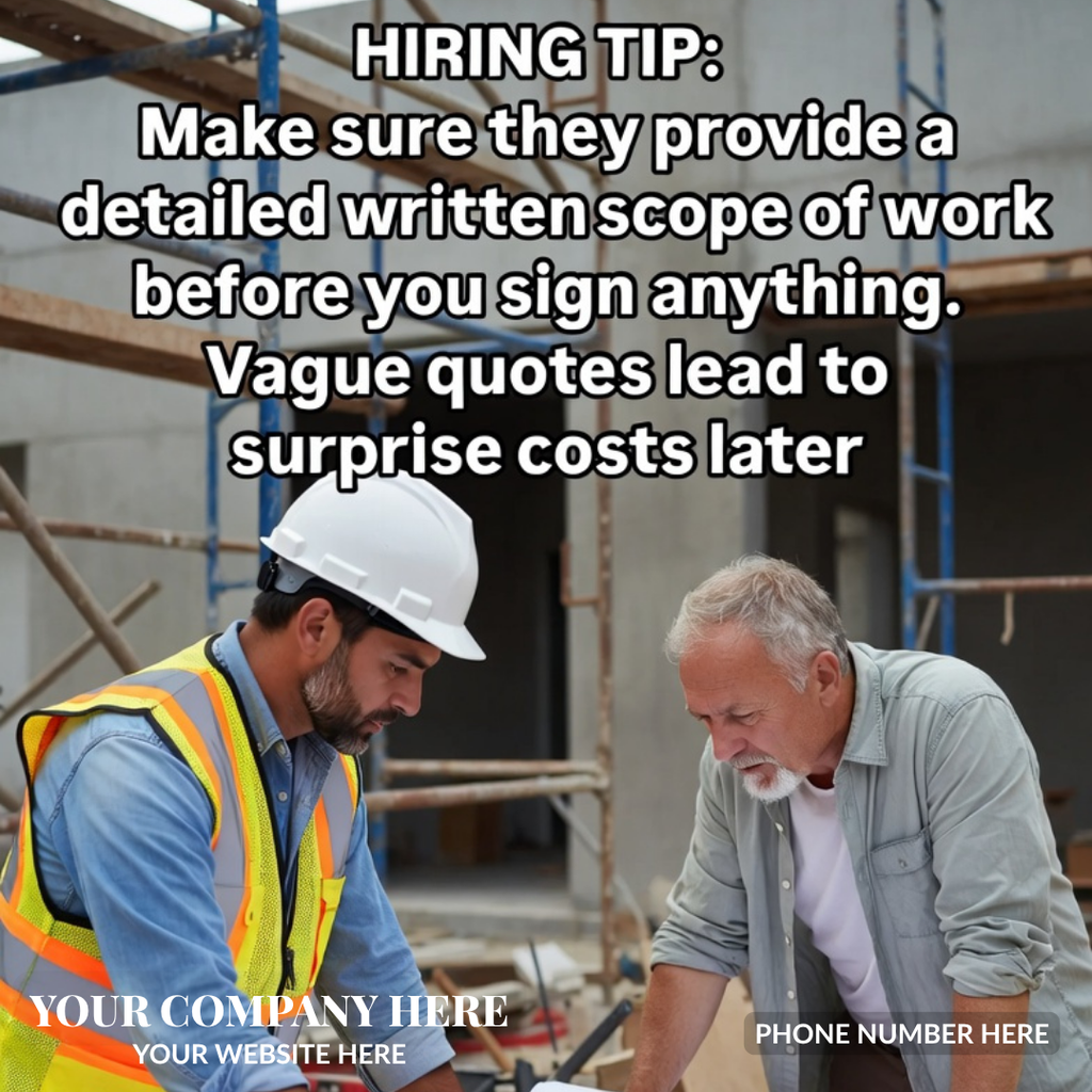 Hiring Tips – Contractor Social Media Templates That Turn Followers Into Customers